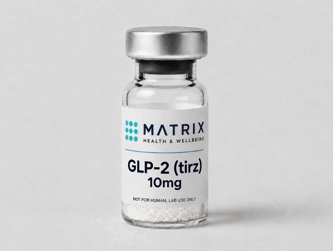 Matrix Health Tirz Tirzepatide lyophilised powder vial &mdash; lab use only